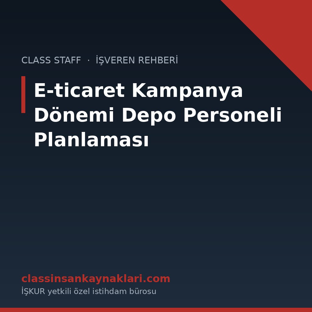 E-ticaret Kampanya Dönemi Depo Personeli Planlaması